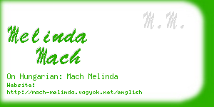 melinda mach business card